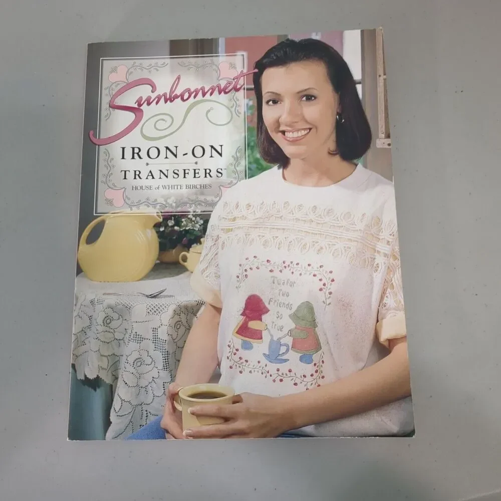 SUNBONNET IRON-ON TRANSFERS HOUSE OF WHITE BIRCHES BOOK